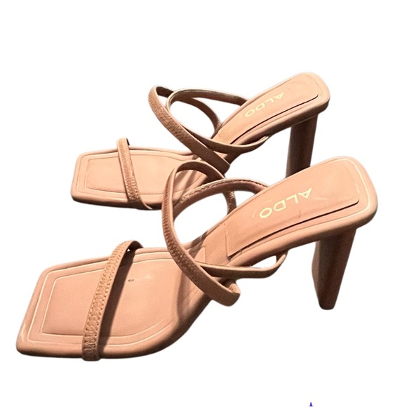 Aldo Karla nude sandal heels size 6 - Picture 5 of 7